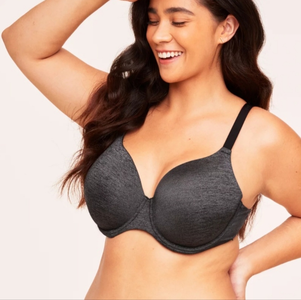 SOLD -- NWT Adore Me Abellinaa Contour Bra in Jet Black Marl - 42C
